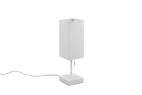 Lampka stołowa z ładowarką OLE biały mat | biały E27 gniazdo ładujące USB RL R51061031 | 4017807538663 noxbox lampynox www.lampynox.pl