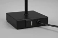 Lampka stołowa z ładowarką OLE czarny mat | czarny E27 gniazdo ładujące USB RL R51061032 | 4017807538632 noxbox lampynox www.lampynox.pl