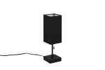 OLE czarny mat | czarny E27 gniazdo ładujące USB Lampka stołowa z ładowarką