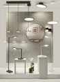 Lampa podłogowa stojąca PAVIA biały mat LED dim. 12W 2300+3000+4000K ściemnialna Trio 470310131 | 4017807523324 noxbox lampynox www.lampynox.pl