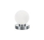 PRINZ II nikiel mat | biały E14 Lampka stołowa