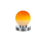 PRINZ II nikiel mat | pomarańczowy E14 Lampka stołowa