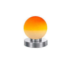 PRINZ II nikiel mat | pomarańczowy E14 Lampka stołowa