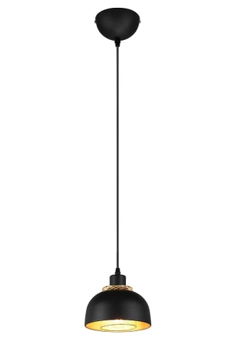 Lampa wisząca PUNCH czarny mat | złoty Ø18cm. E27 RL R30811032 | 4017807537406 noxbox lampynox www.lampynox.pl