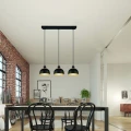Lampa wisząca potrójna PUNCH czarny mat | złoty 3xE27 RL R30813032 | 4017807537468 noxbox lampynox www.lampynox.pl