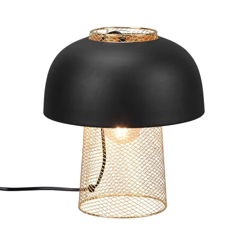 Lampka stołowa PUNCH czarny mat | złoty E27 RL R50811032 | 4017807537550 noxbox lampynox www.lampynox.pl
