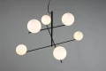 Lampa wisząca regulowana PURE czarny mat 6xE14 Trio 302000632 | 4017807522754 noxbox lampynox www.lampynox.pl