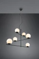 Lampa wisząca regulowana PURE czarny mat 6xE14 Trio 302000632 | 4017807522754 noxbox lampynox www.lampynox.pl