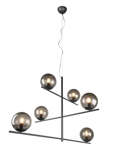 PURE antracyt 6xE14 Lampa wisząca regulowana