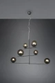 Lampa wisząca regulowana PURE antracyt 6xE14 Trio 302000642 | 4017807522761 noxbox lampynox www.lampynox.pl