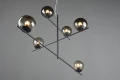 Lampa wisząca regulowana PURE antracyt 6xE14 Trio 302000642 | 4017807522761 noxbox lampynox www.lampynox.pl