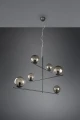 Lampa wisząca regulowana PURE antracyt 6xE14 Trio 302000642 | 4017807522761 noxbox lampynox www.lampynox.pl