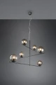 Lampa wisząca regulowana PURE antracyt 6xE14 Trio 302000642 | 4017807522761 noxbox lampynox www.lampynox.pl
