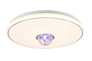 RAVE biały Ø38cm. LED 3 step dim. 17W+1W RGB 3000K Pilot Lampa sufitowa 