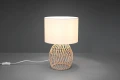 Lampka stołowa RIKE beż | biały rattan E27 RL R51131036 | 4017807539349 noxbox lampynox www.lampynox.pl