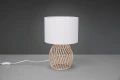 Lampka stołowa RIKE beż | biały rattan E27 RL R51131036 | 4017807539349 noxbox lampynox www.lampynox.pl