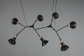 Lampa wisząca ROXIE czarny mat 7xE14 Trio 311900732 | 4017807537949 noxbox lampynox www.lampynox.pl