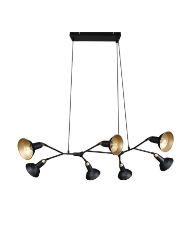 Lampa wisząca ROXIE czarny mat 7xE14 Trio 311900732 | 4017807537949 noxbox lampynox www.lampynox.pl