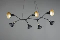 Lampa wisząca ROXIE czarny mat 7xE14 Trio 311900732 | 4017807537949 noxbox lampynox www.lampynox.pl