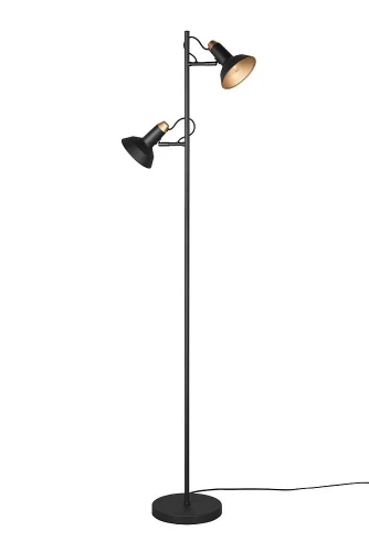 Lampa podłogowa stojąca ROXIE czarny mat 2xE14 Trio 411900232 | 4017807523058 noxbox lampynox www.lampynox.pl