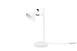 ROXIE biały mat E14 Lampka stołowa