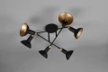 Lampa sufitowa ROXIE czarny mat 6xE14 Trio 611900632 | 4017807536584 noxbox lampynox www.lampynox.pl