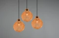 Lampa wisząca SPROUT brązowy rattan Ø39cm. 3xE14 RL R31293336 | 4017807541564 noxbox lampynox www.lampynox.pl