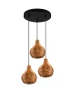 Lampa wisząca SPROUT brązowy rattan Ø39cm. 3xE14 RL R31293336 | 4017807541564 noxbox lampynox www.lampynox.pl