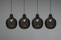 Lampa wisząca SPROUT czarny rattan 3xE14 RL R31294002 | 4017807541625 noxbox lampynox www.lampynox.pl