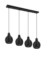 Lampa wisząca SPROUT czarny rattan 3xE14 RL R31294002 | 4017807541625 noxbox lampynox www.lampynox.pl