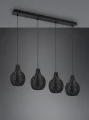Lampa wisząca SPROUT czarny rattan 3xE14 RL R31294002 | 4017807541625 noxbox lampynox www.lampynox.pl