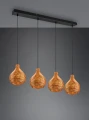 Lampa wisząca SPROUT brązowy rattan 3xE14 RL R31294036 | 4017807541601 noxbox lampynox www.lampynox.pl