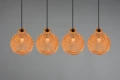 Lampa wisząca SPROUT brązowy rattan 3xE14 RL R31294036 | 4017807541601 noxbox lampynox www.lampynox.pl