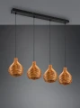 Lampa wisząca SPROUT brązowy rattan 3xE14 RL R31294036 | 4017807541601 noxbox lampynox www.lampynox.pl