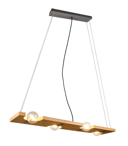 Lampa wisząca TAILOR brąz 4xE27 Trio 314300430 | 4017807538915 noxbox lampynox www.lampynox.pl