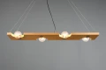 Lampa wisząca TAILOR brąz 4xE27 Trio 314300430 | 4017807538915 noxbox lampynox www.lampynox.pl