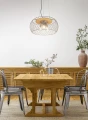 Lampa wisząca TAMIL nikiel antyczny Ø50cm. 3xE27 Trio 311100367 | 4017807537703 noxbox lampynox www.lampynox.pl