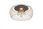 TAMIL mosiądz mat Ø50cm. 3xE27 Lampa sufitowa