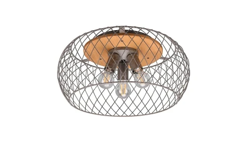 Lampa sufitowa TAMIL nikiel antyczny Ø50cm. 3xE27 Trio 611100367 | 4017807537642 noxbox lampynox www.lampynox.pl