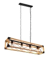 Lampa wisząca TENALI brązowy | czarny mat 4xE27 Trio 316500432 | 4017807540604 noxbox lampynox www.lampynox.pl