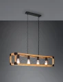 Lampa wisząca TENALI brązowy | czarny mat 4xE27 Trio 316500432 | 4017807540604 noxbox lampynox www.lampynox.pl