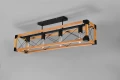 Lampa sufitowa TENALI brązowy | czarny mat 4xE27 Trio 616500432 | 4017807540635 noxbox lampynox www.lampynox.pl