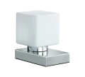 Lampka stołowa TILL II nikiel mat | biały E14 Trio 590200107 | 4017807551143 noxbox lampynox www.lampynox.pl