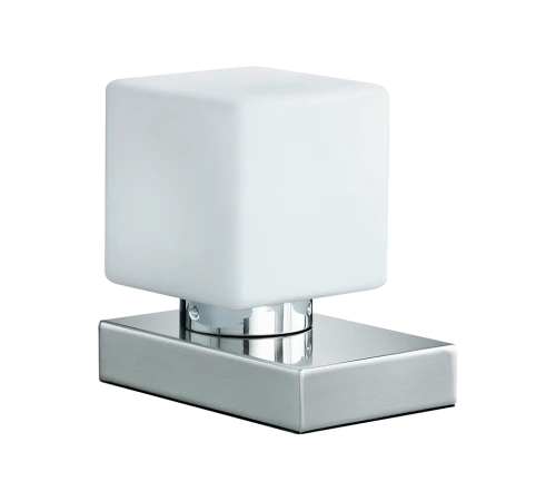 Lampka stołowa TILL II nikiel mat | biały E14 Trio 590200107 | 4017807551143 noxbox lampynox www.lampynox.pl