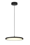 TRAY czarny mat Ø40cm. LED dim. 29W 3000K Lampa wisząca ściemnialna