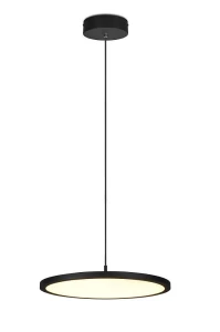 TRAY czarny mat Ø40cm. LED dim. 29W 3000K Lampa wisząca ściemnialna