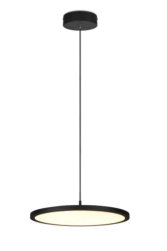 Lampa wisząca ściemnialna TRAY czarny mat Ø40cm. LED dim. 29W 3000K Trio 340910132 | 4017807537970 noxbox lampynox www.lampynox.pl