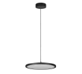 Lampa wisząca ściemnialna TRAY czarny mat Ø40cm. LED dim. 29W 3000K Trio 340910132 | 4017807537970 noxbox lampynox www.lampynox.pl