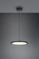 Lampa wisząca ściemnialna TRAY czarny mat Ø40cm. LED dim. 29W 3000K Trio 340910132 | 4017807537970 noxbox lampynox www.lampynox.pl