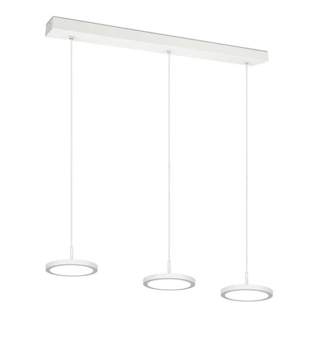 Lampa wisząca ściemnialna TRAY biały mat LED dim. 3x10W 4000K Trio 340910331 | 4017807537994 noxbox lampynox www.lampynox.pl